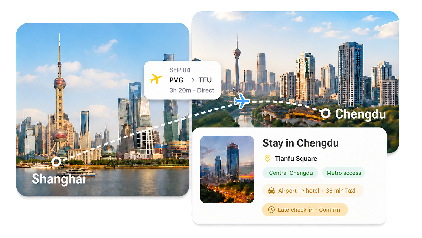 Stay and transfer planning preview